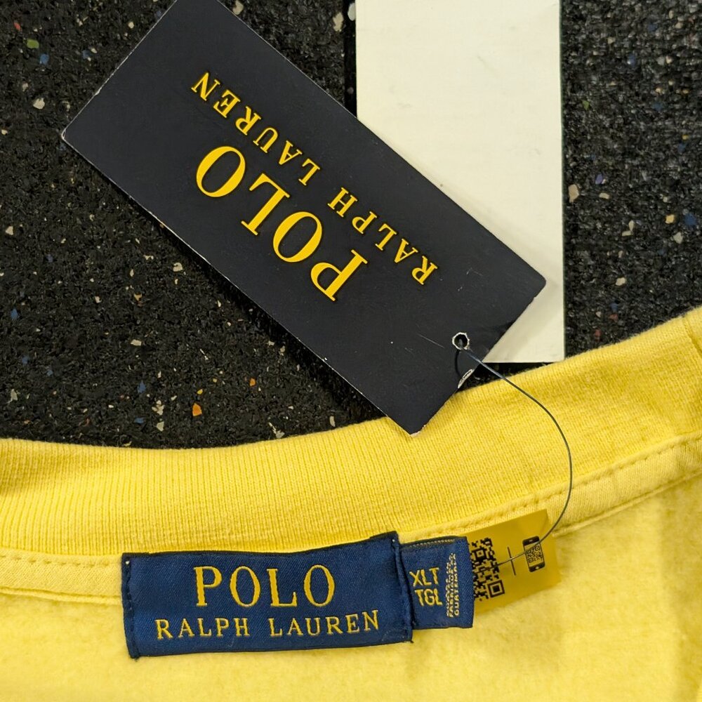 Ralph Lauren Yellow Polo Bear Crewneck Sweatshirt - Picture 3 of 7